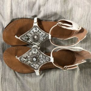 XOXO Jeweled Sandals